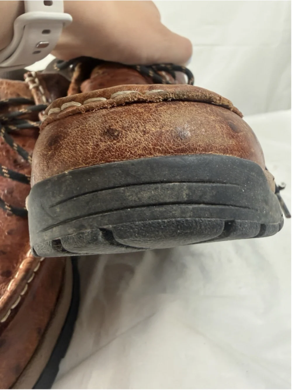 ROPER MEN'S size 9.5 OSTRICH PRINT CHUKKA CASUAL BOOTS